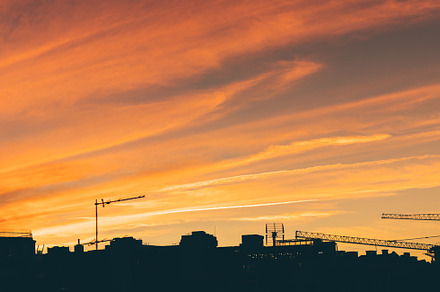 Evening in Lisbon, panoramic shot, an Architecture Photo by SkyNext