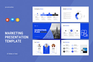 Marketing Plan Presentation Template, a Marketing Template by CreativeSlides