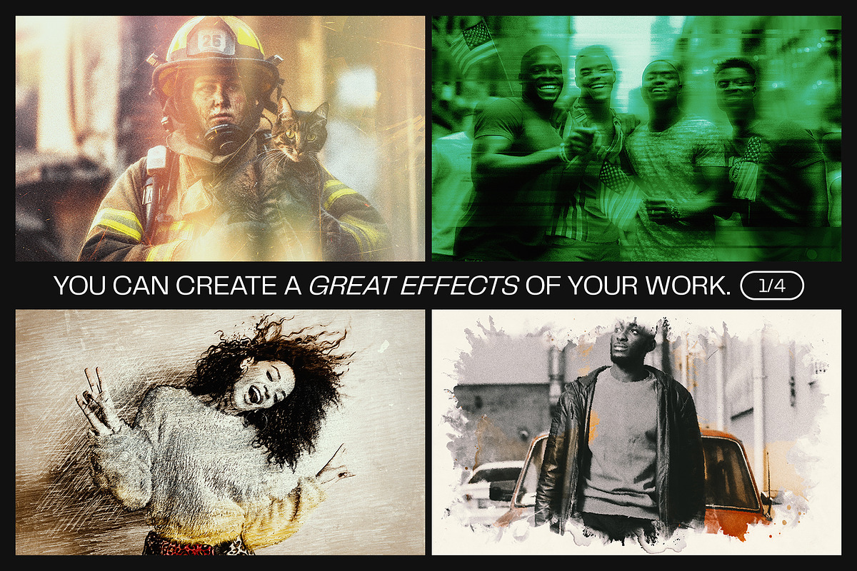 12 Photo Effect Templates, a Layer Style Add-On by iDoodle Studio (Photo 3 of 6)