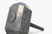 Thor Hammer Low Poly PBR, an Object 3D Model by Daniel Mikulik (Thumbnail 8 of 8)
