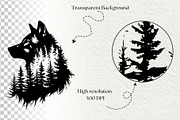 Wolf SVG Bundle. Howling Wolf, an Animal Illustration by DENIDigitalArtSudio (Thumbnail 7 of 8)
