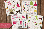 Europe Symbols Collection, an Object Graphic by Alina Tsesarskaya (Thumbnail 1 of 5)