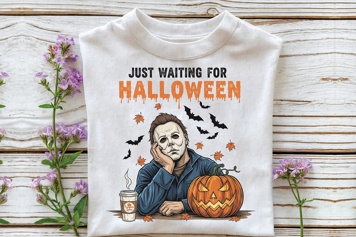 Just Waiting for Halloween PNG, an Illustration by Craft Nest (Photo 3 of 6)