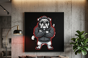 Gangster Bulldog Hoodie Art, a Shirt Mockup by Vector Stall (Thumbnail 8 of 13)