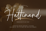 Hattinand - Monoline Font, a Script Font by Sronstudio (Thumbnail 1 of 12)