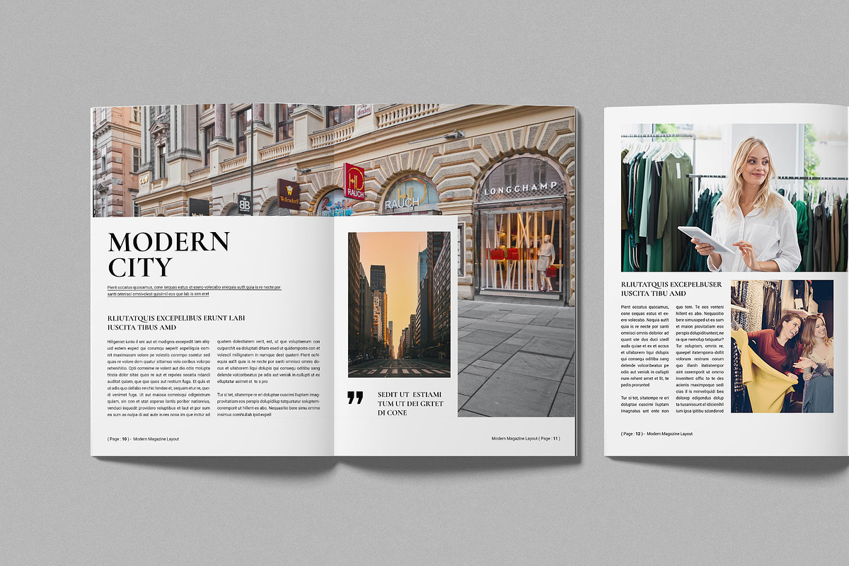Modern Magazine Template preview 5