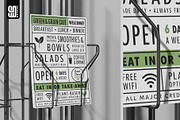 Wire Display with Flyer Mockup, an Advertising Mockup by SD Mockup (Thumbnail 2 of 3)