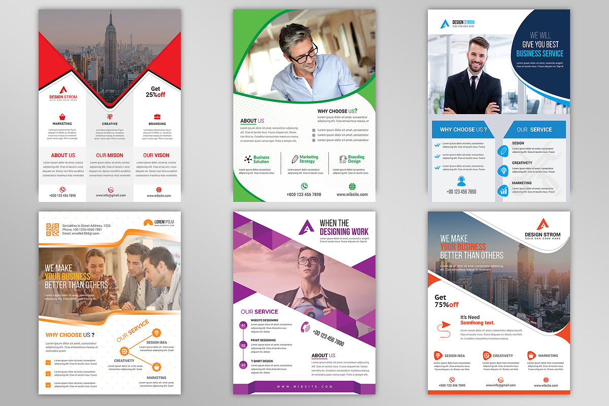 500+ Flyers Mega Bundle 99% OFF, a Flyer Template by Imagine Design Studio (Photo 44 of 98)