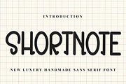 Short Note, a Sans Serif Font by InermediaSTUDIO (Thumbnail 1 of 8)
