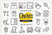 Daily Chores Icon Set, an Outline Icon by insemar (Thumbnail 1 of 5)