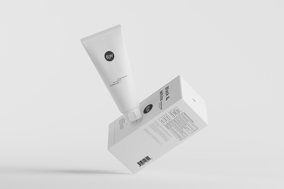 Black & White Mockups - Pump Bottles, a Packaging Mockup by pmvch (Photo 110 of 160)