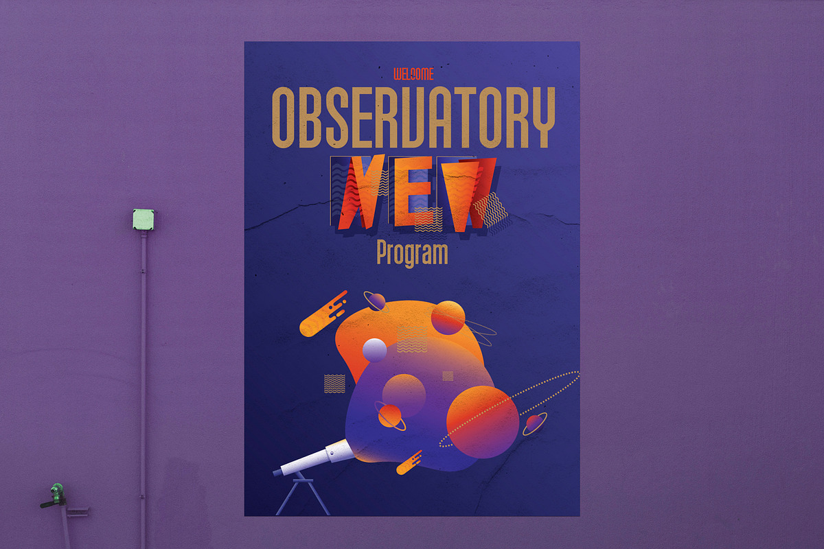 Space Voyage - Retro Design Toolkit, an Object Illustration by Polar Vectors (Photo 21 of 23)