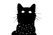 Cat svg, Funny Cats Vector Cut Files, an Animal Illustration by Watercolor_Vector Graphic (Thumbnail 10 of 25)
