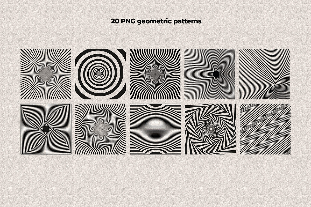 Trippy Waves Patterns, a Pattern Graphic by Marie T (Photo 14 of 25)