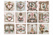 Valentines Day Junk Journal Paper, an Illustration by SinaCreation (Thumbnail 4 of 7)