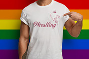 Wrestling in Bloom – Pride Edition, a Decorative Illustration by Elibee (Thumbnail 2 of 5)