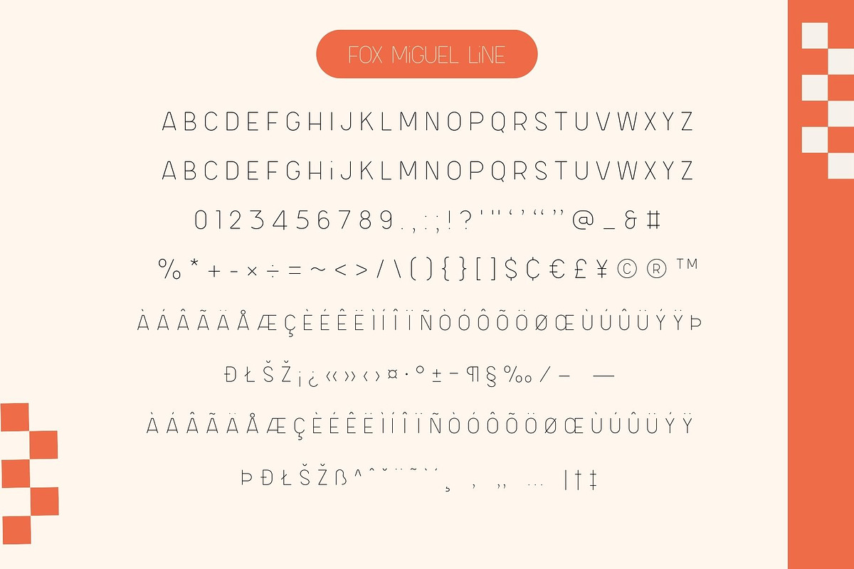 Fox Miguel 6 Fonts Style, a Symbol Font by Fox7 By Rattana (Photo 8 of 12)