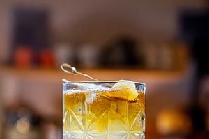 Old fashioned cocktail, a Photo by Grafvision photography