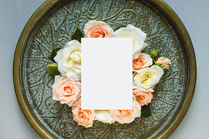 A7 wedding invitation mock-up