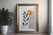 Modern Gold Frame Mockup, a Print Template by Ali's Designs (Thumbnail 1 of 4)