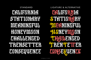 Jenmalo Display Font