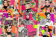 Avant Garden Fashion Collages, a Wallpaper Graphic by HipFonts (Thumbnail 9 of 9)