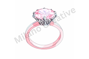 Ring Line Art, an Illustration by Milano Creative (Thumbnail 5 of 5)