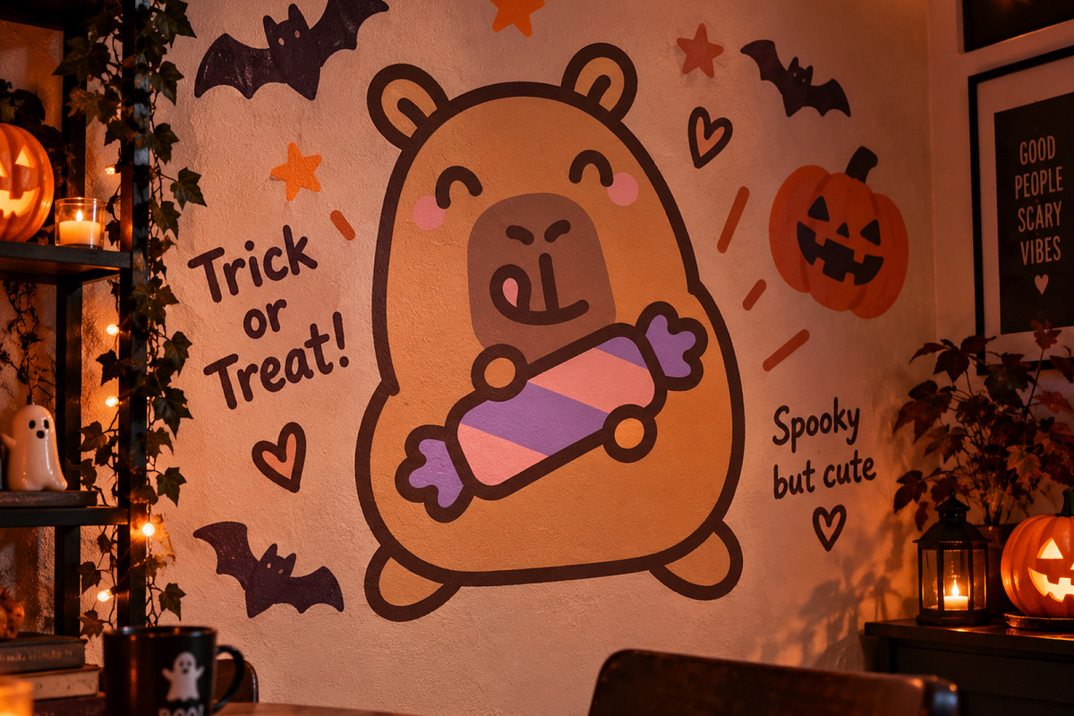 Halloween Capybara Clipart, a Seasonal Illustration by Palau (Photo 6 of 9)