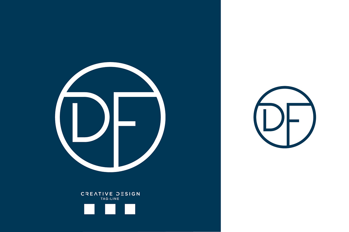 DF or FD logo monogram, a Branding & Logo Template by design_proleague