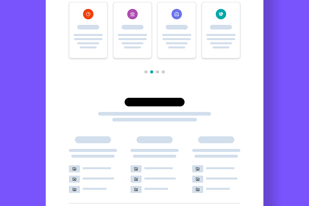 Modern Responsive Website Wireframe, a Wireframe Template by MightyDesign (Photo 3 of 9)