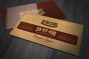 Vintage or Retro Business Card, a Business Card Template by Cruzine (Thumbnail 3 of 3)