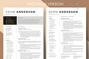 Modern Resume Template CV Design, a Resume Template by resumetemplathttps://d3es (Thumbnail 2 of 9)