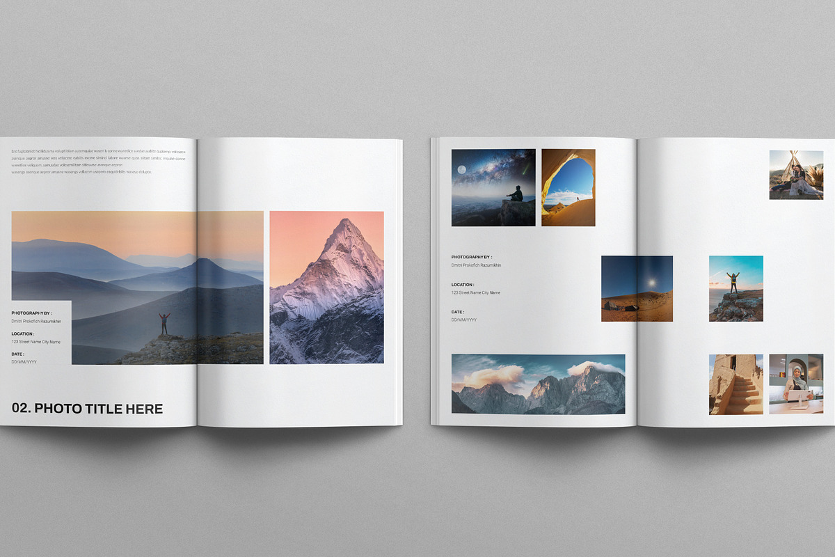 Photo Album Book Template, a Magazine Template by E-Type (Photo 5 of 8)