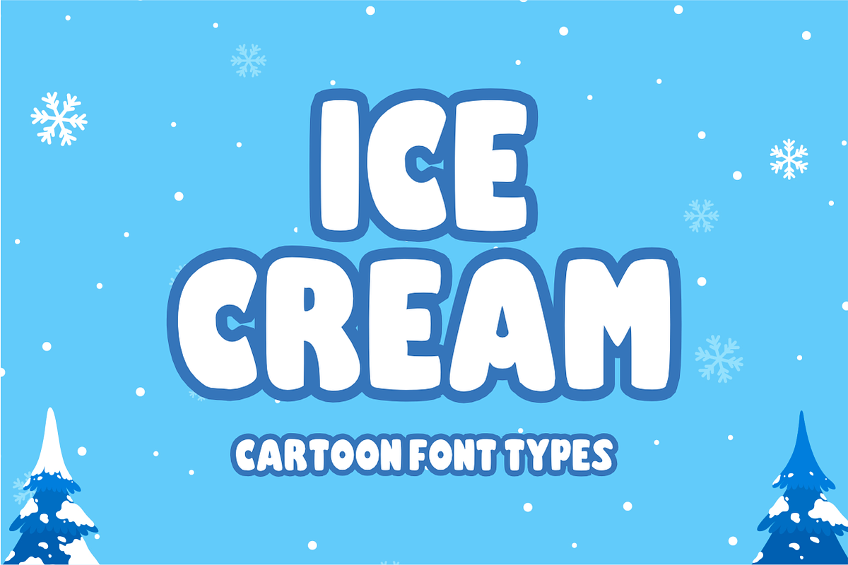 Winter Bubble - Cartoon Display Font, a Sans Serif Font by KiddoGlyphs Studio (Photo 2 of 4)