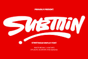 Subtain – Streetwear Display Font, a Handwritten Font by Black Junst (Thumbnail 1 of 10)