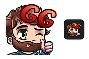 12 Brown Hair&Beard Chibi Boy Emotes, an Illustration by Custom Fonts & Patterns (Thumbnail 8 of 12)