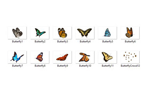 Butterfly Overlays, PNGs