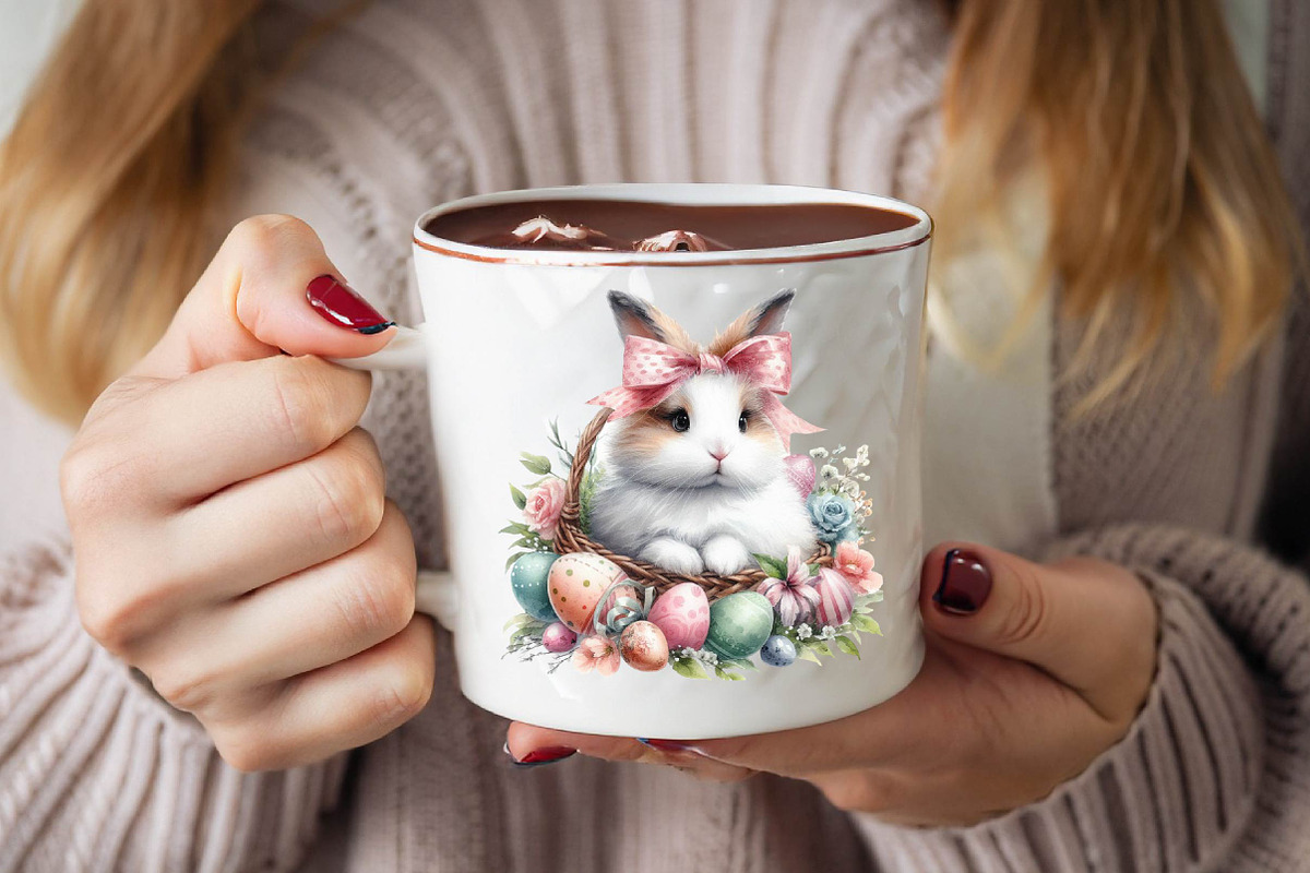 Happy Easter Sublimation Clipart Bu, an Illustration by SVGArt (Photo 8 of 8)