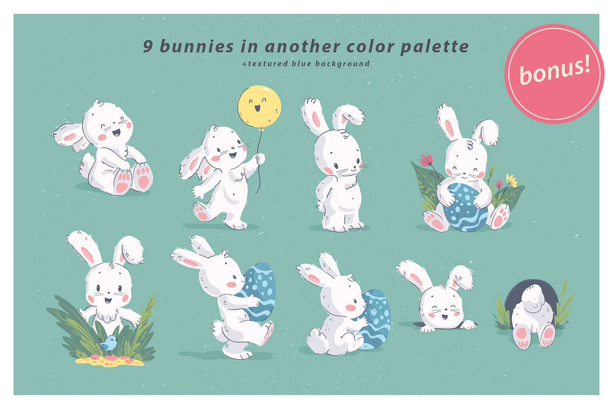 pretty bunny kit, an Animal Illustration by Funnystore (Photo 14 of 17)