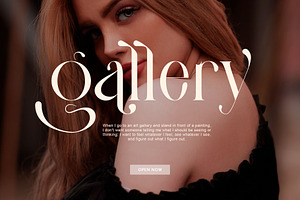 Gallits Ligature Serif Typeface