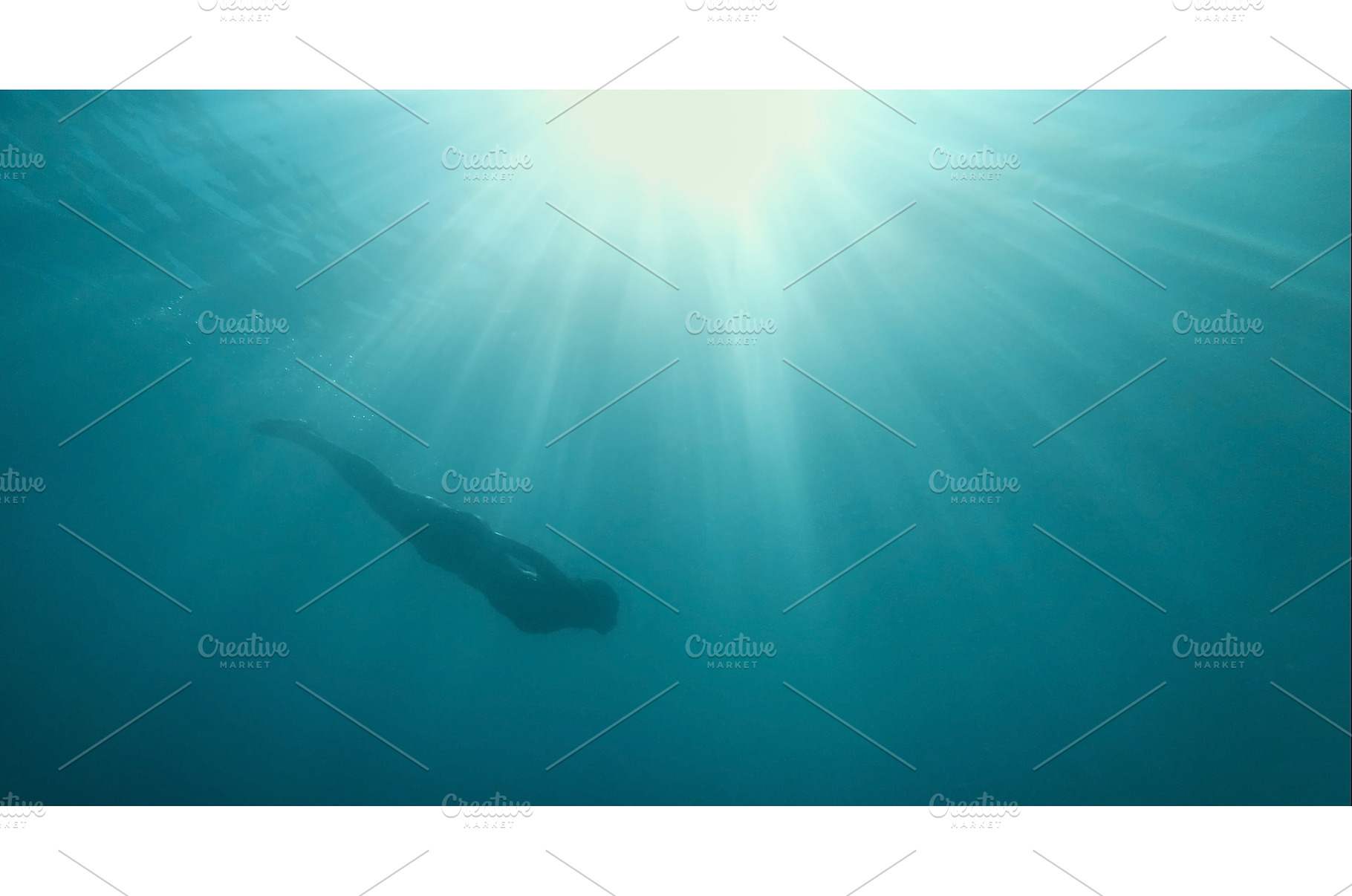 Beautiful underwater image freediver, a Person Photo by vitaliymateha photography