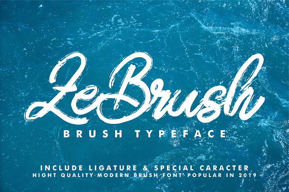 Zebrush Brush Script Font