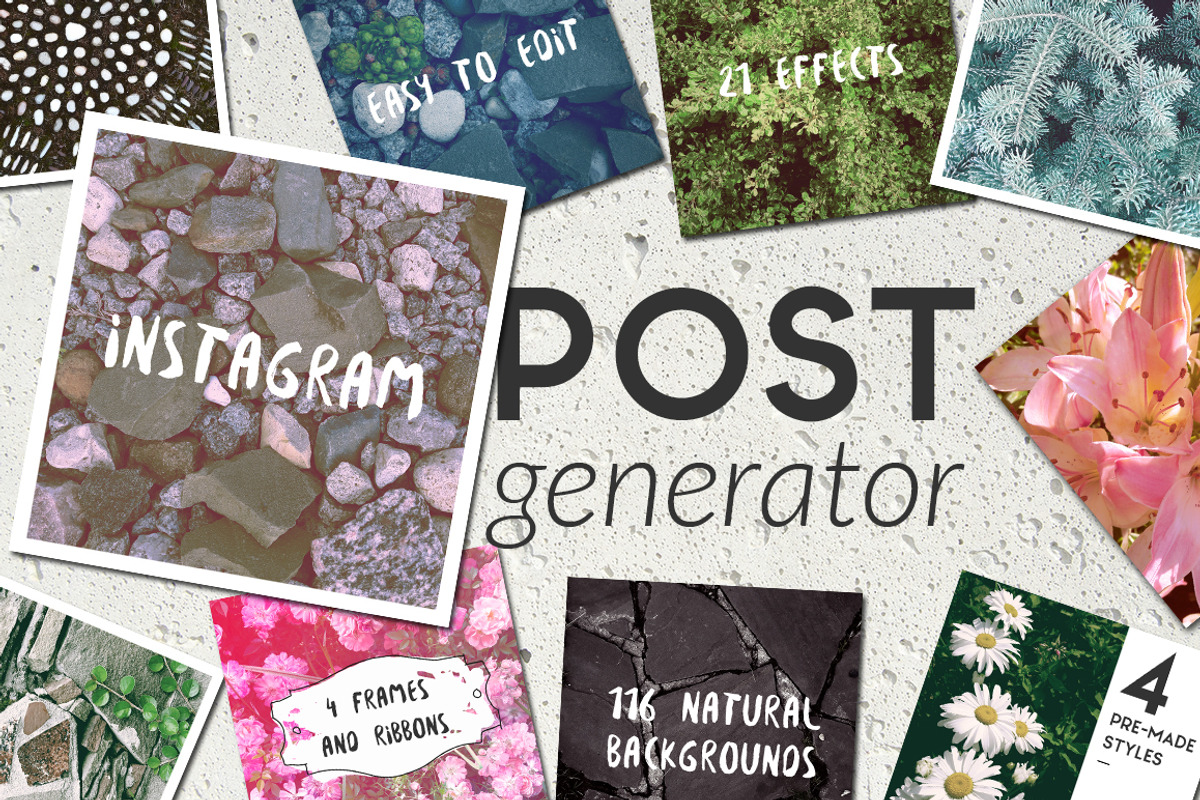 Natural Background Post Generator, a Social Media Template by WBS Design (Photo 1 of 11)