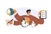 Time management. Business concept, a Work Illustration by Good Studio (Thumbnail 5 of 9)