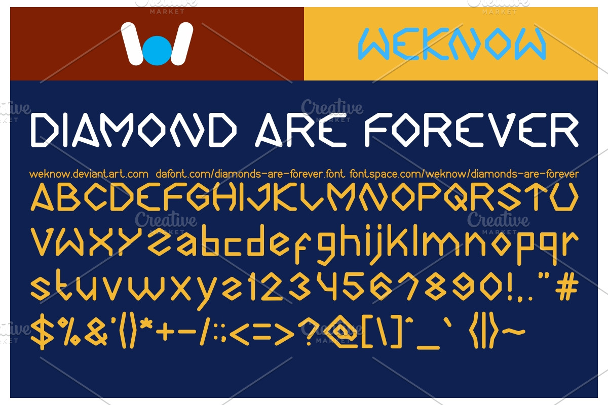 diamond are forever font preview 2