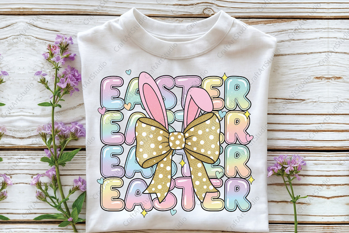 Happy Easter PNG, Easter Bunny Png, an Illustration by CraftArtStudio (Photo 2 of 4)