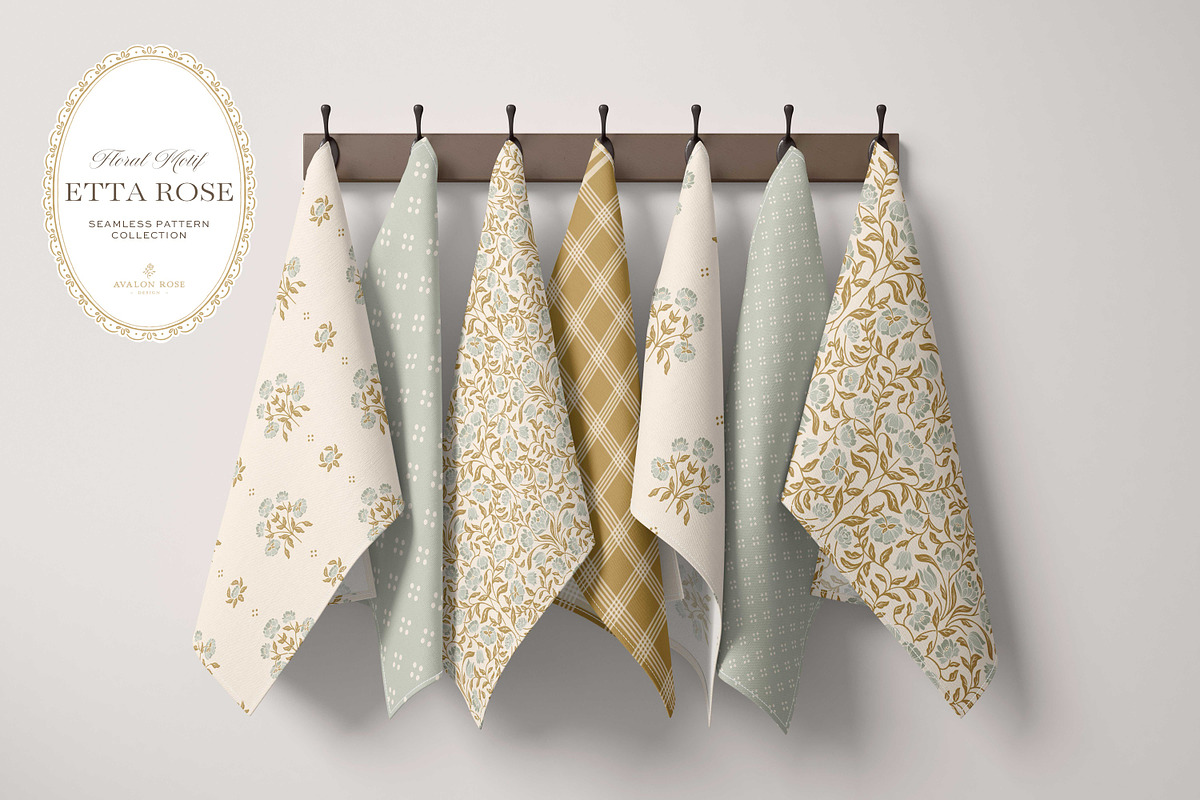 Vintage Sage Floral Print Patterns, a Pattern Graphic by Eclectic Anthology (Photo 7 of 14)