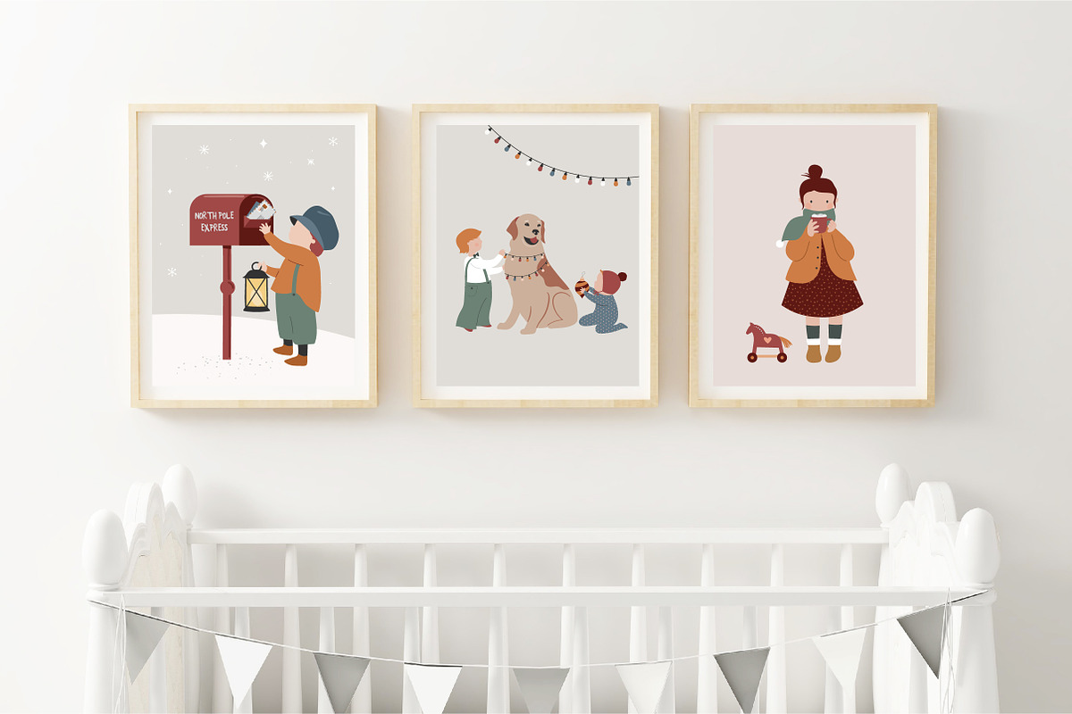 Nordic Winter Kids, a Decorative Illustration by Marish (Photo 12 of 16)