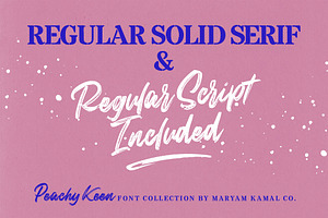 Peachy Keen Font Collection