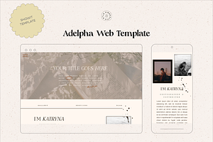 Adelpha Showit Web Template